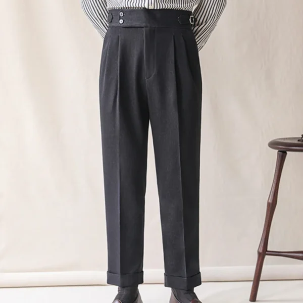 High Waist Pant Business Versatile Draped Trousers P0014 - Image 4