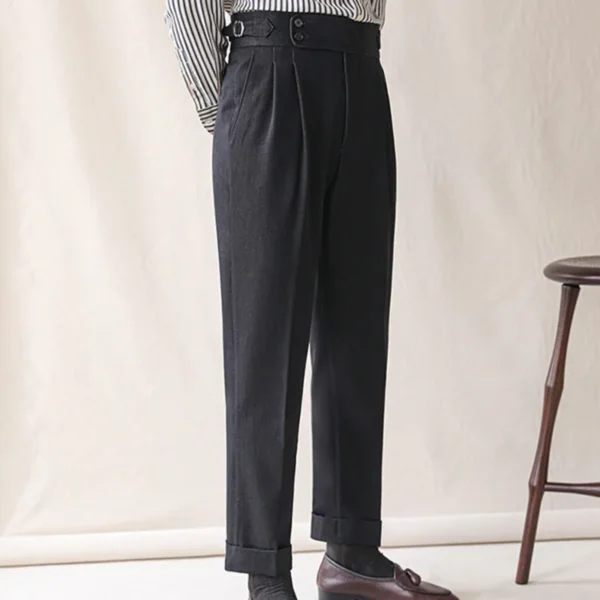 High Waist Pant Business Versatile Draped Trousers P0014 - Image 5