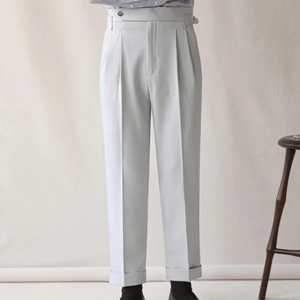 Men Dress Pant British Style Suit Pant P0015 - Image 5