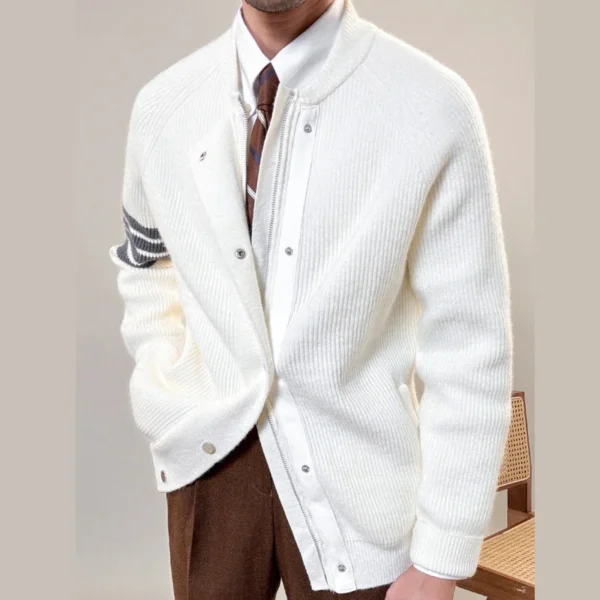 Men Sweater Warm Thickened Cardigan P0011 - Image 2