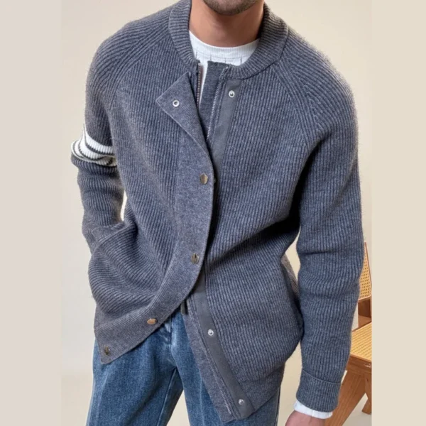 Men Sweater Warm Thickened Cardigan P0011 - Image 5