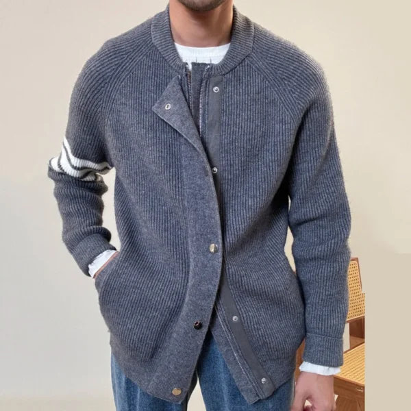 Men Sweater Warm Thickened Cardigan P0011