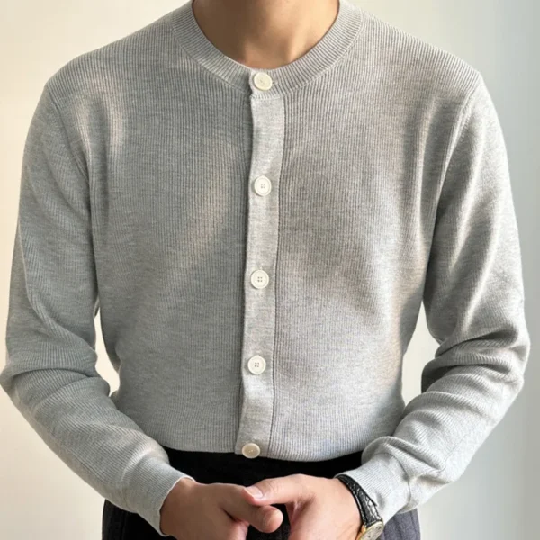 Solid Color Single Breasted Sweater Cardigan P0028