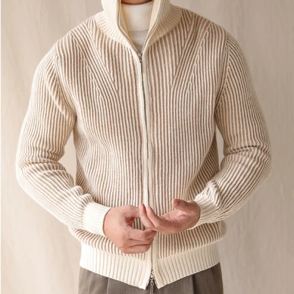 Knitting Sweater Cardigan Men's Zipper Sweaters P0012