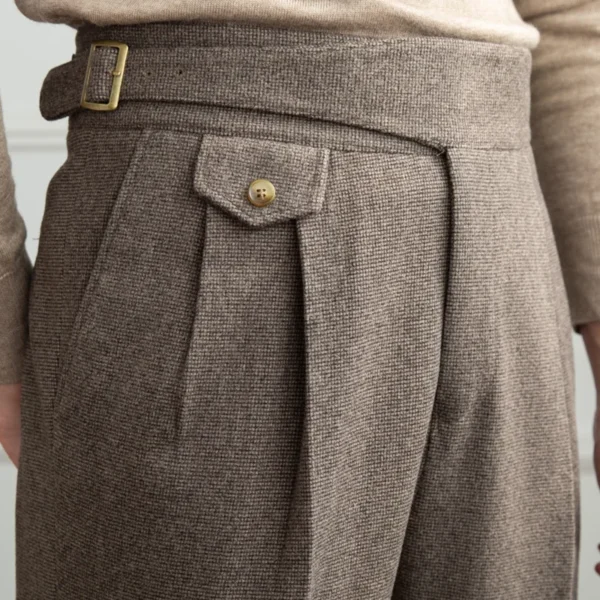 Retro Straight Trouser High Waist Pants P0002 - Image 2