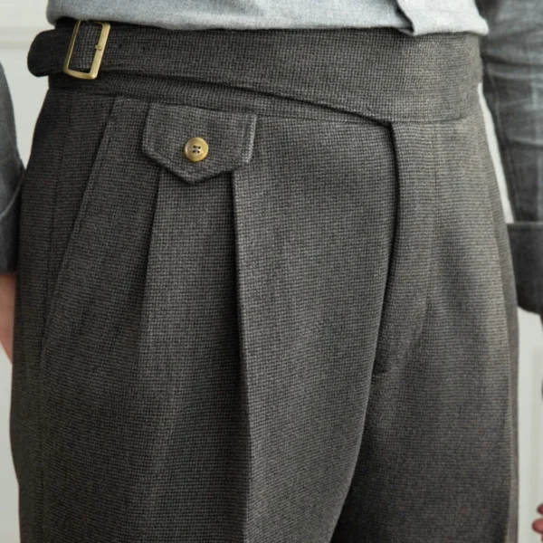 Retro Straight Trouser High Waist Pants P0002 - Image 4