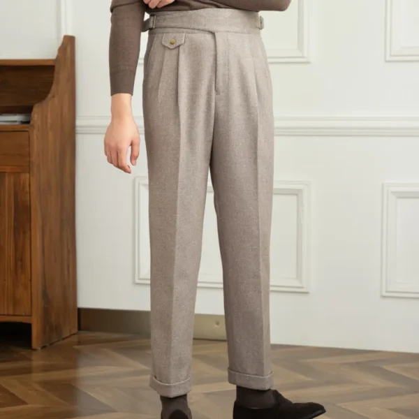 Retro Straight Trouser High Waist Pants P0002 - Image 5