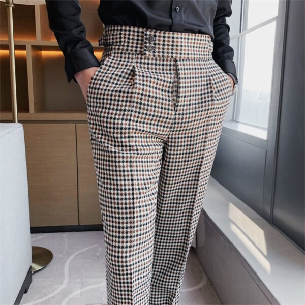 Formal High Waist Straight Pants P0122