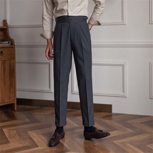 British Style Suit Pant Men P0052 - Image 5