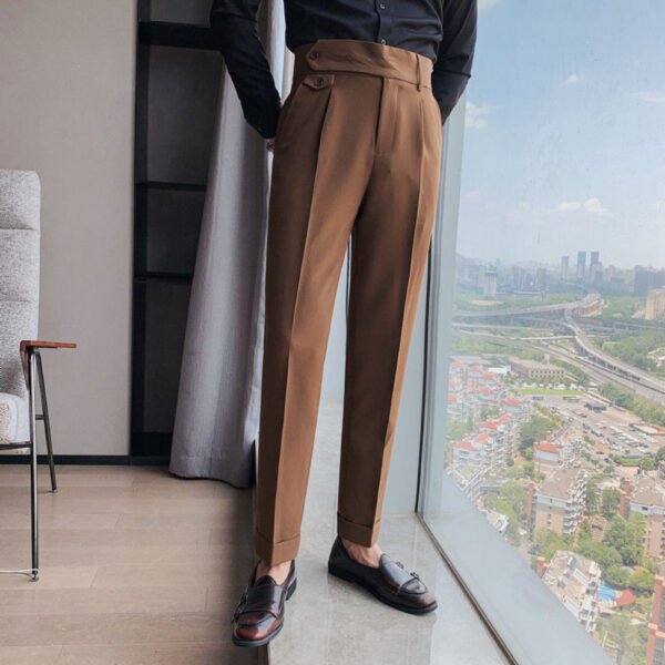 Solid Color Versatile Straight Pant Trousers P0119 - Image 6