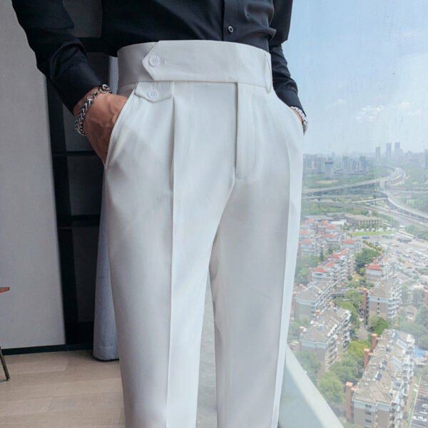 Solid Color Versatile Straight Pant Trousers P0119