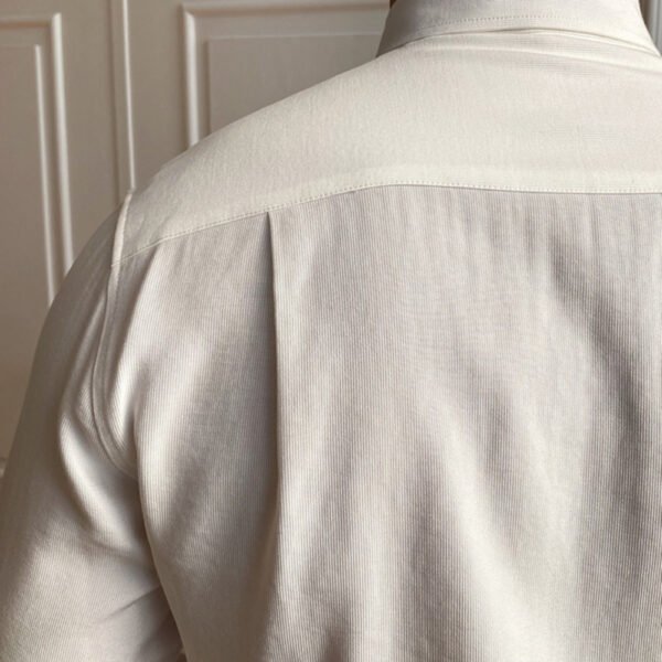Korean Business Slim Long Sleeve Shirt P0116 - Image 4