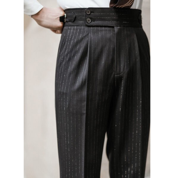 Office Trouser Men Business Casual Pant British P0054 - Image 3