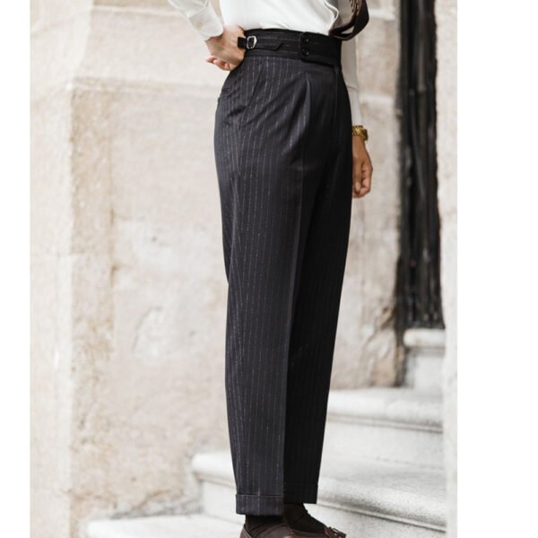 Office Trouser Men Business Casual Pant British P0054 - Image 7