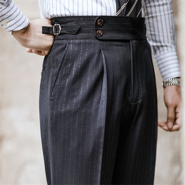 Office Trouser Men Business Casual Pant British P0054 - Image 6