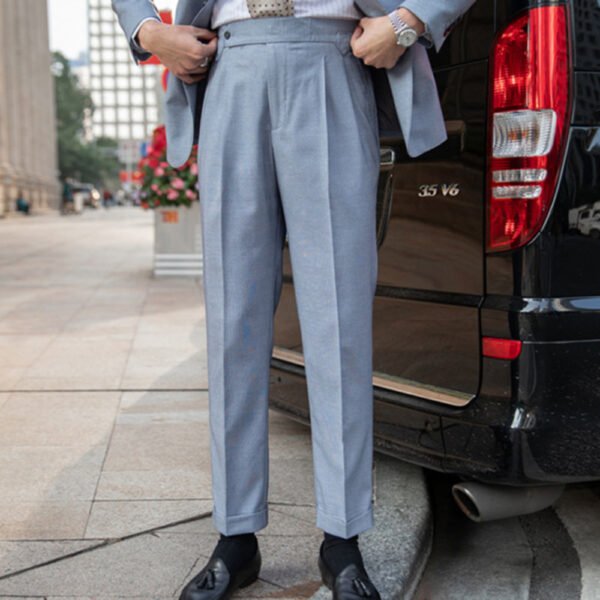 Korean High Waist Slim Casual Pants Trousers P0087 - Image 4