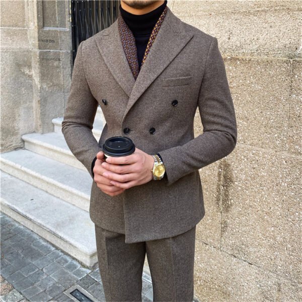 Casual Double Breasted  Dress Suit 2 Pieces P0088