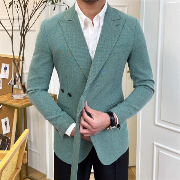 Retro Lattice Men Blazer P0063