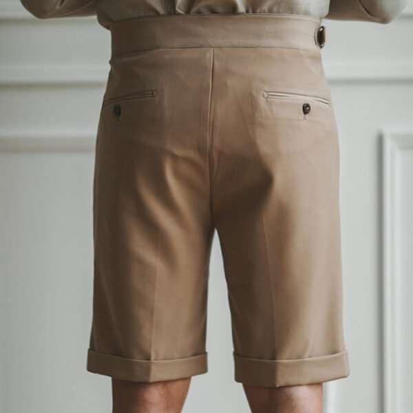 Naples High Waist Straight Solid Color Shorts P0148 - Image 6