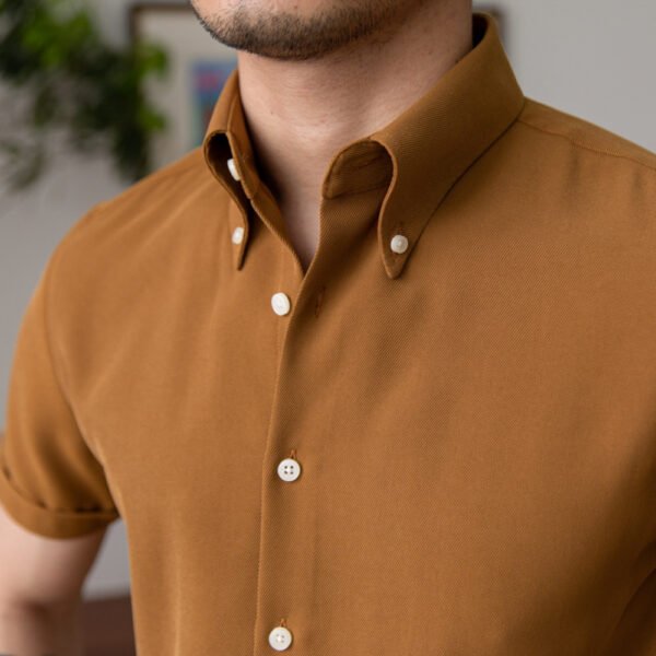 Solid Color Short-sleeved Shirt P0056 - Image 6