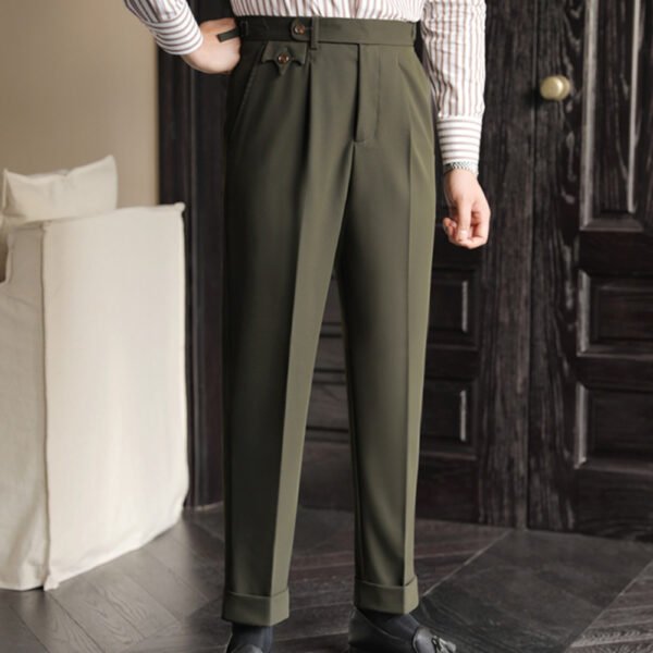 Office Trouser Men Business Casual Pant P0166 - Image 5