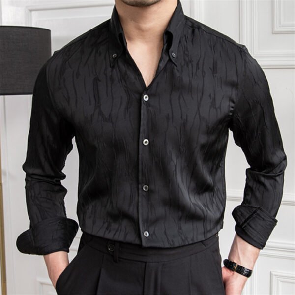 Solid Color Simple Long Sleeve Shirt  P0170 - Image 6