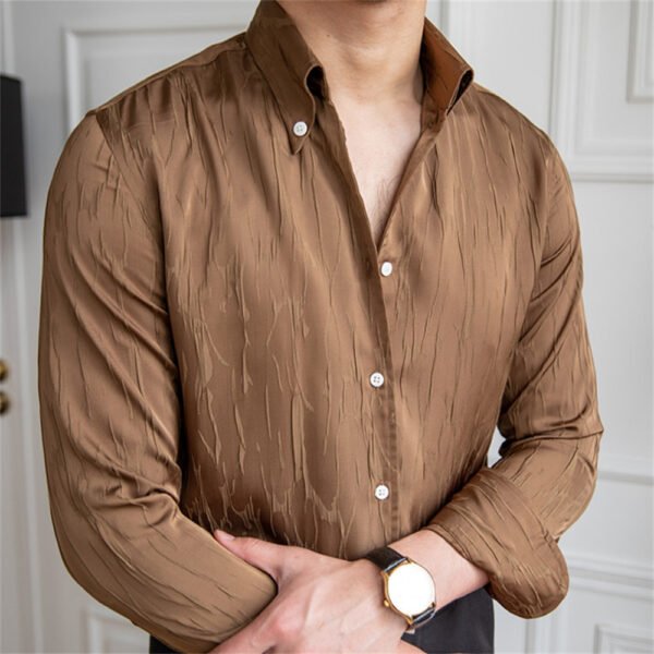 Solid Color Simple Long Sleeve Shirt  P0170