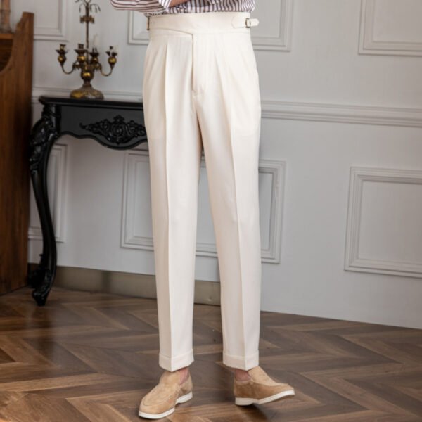 High Waist Straight Paris Button Pant P0057 - Image 6