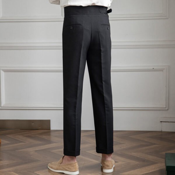 Adjustable High Waist Straight Tube Pants P0195 - Image 6