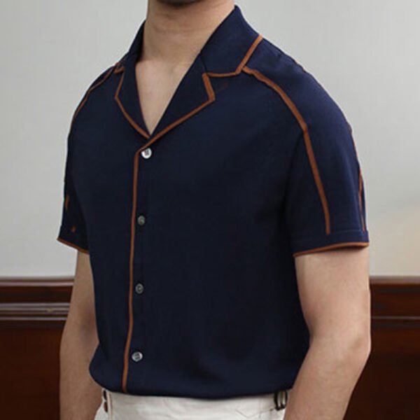 Summer Lapel Short Sleeve Shirt P0202 - Image 4