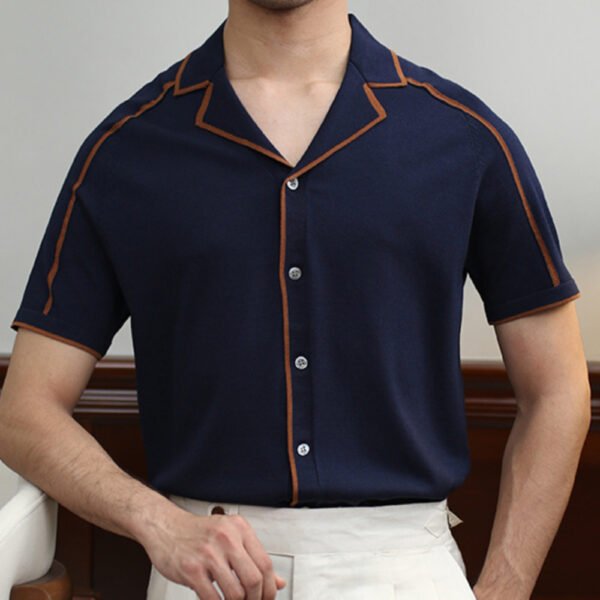 Summer Lapel Short Sleeve Shirt P0202 - Image 3