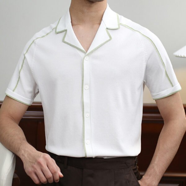Summer Lapel Short Sleeve Shirt P0202 - Image 2
