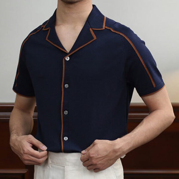 Summer Lapel Short Sleeve Shirt P0202