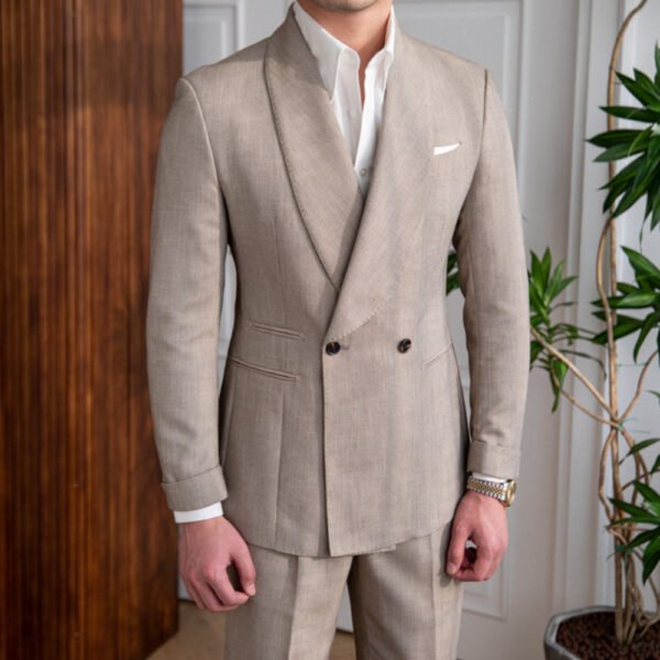 Double Breasted Wedding Party Suit Two Piece P0228