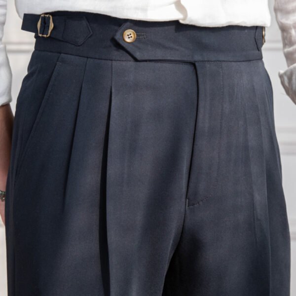 High Waist Solid Color Suit Pant Trousers P0236 - Image 2