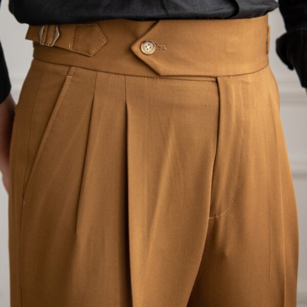 High Waist Solid Color Suit Pant Trousers P0236