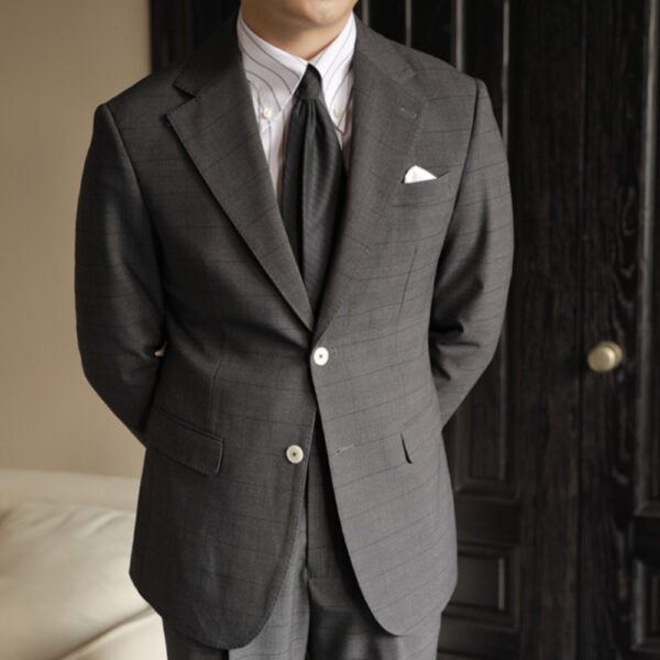 Simple Single Breasted Designer Suit 2 Piece P0239 - Image 3