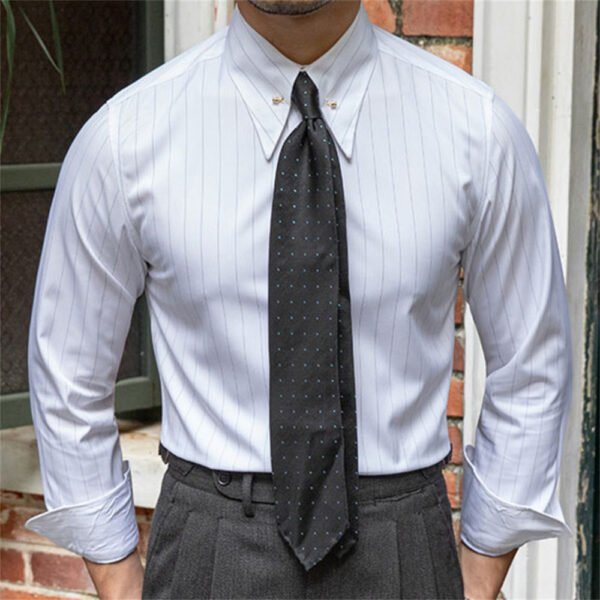 Men Striped Printing Shirt P0245
