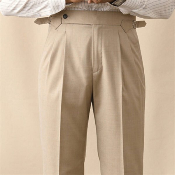 High Waist Straight Pants Men P0241 - Image 5