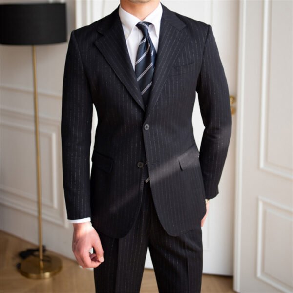 Stripes Single Breasted Designer Suit 2 Piece  P0247