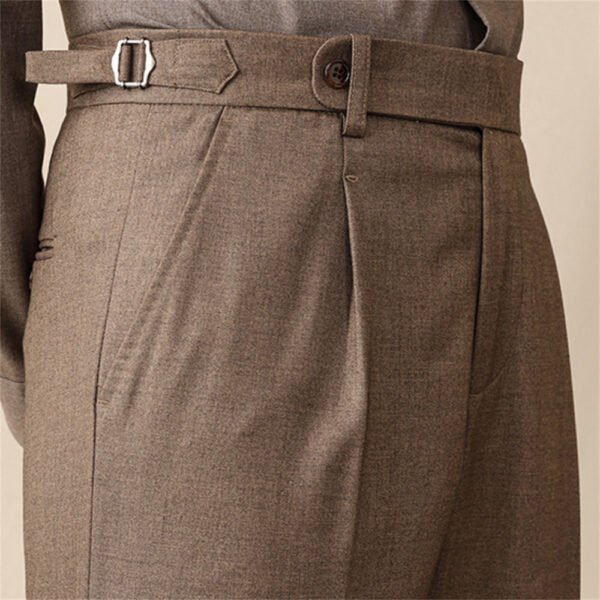 Italian Mens Wool Formal Pant  P0265 - Image 2