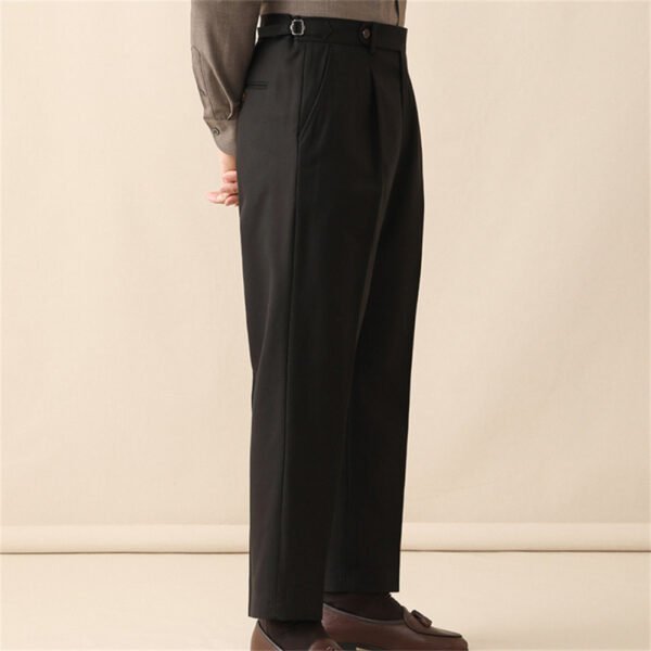 Italian Mens Wool Formal Pant  P0265 - Image 5