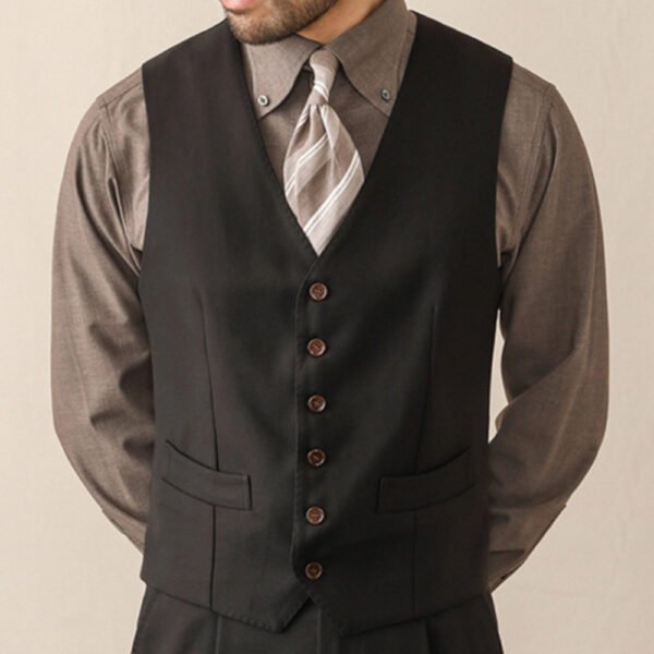 Single-breasted Men's Vests Coat P0266