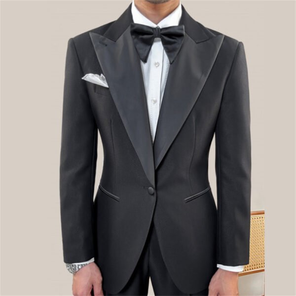 Two Piece Wedding Party Suit Groom Banquet Men P0282 - Image 3