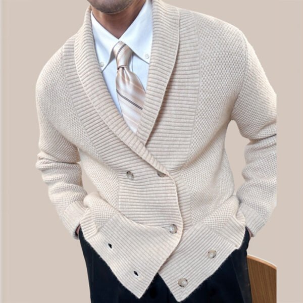 Double Breasted Knitting Sweater Cardigan P0042