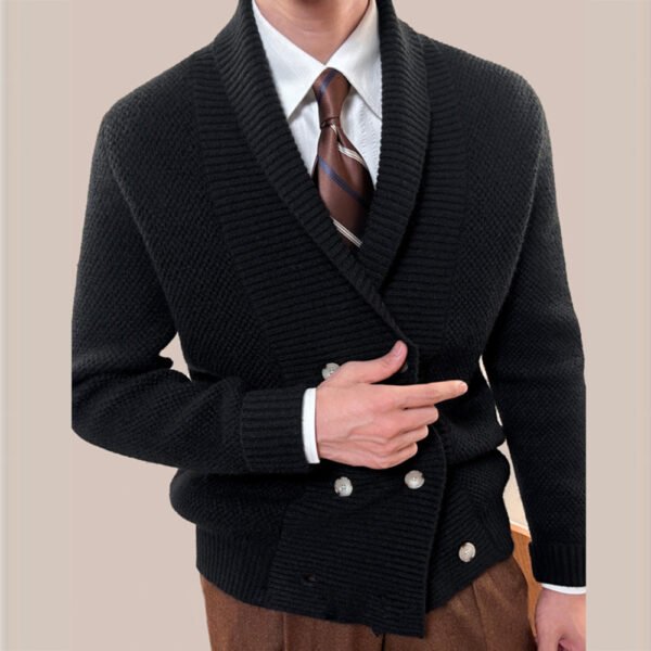 Double Breasted Knitting Sweater Cardigan P0042 - Image 2