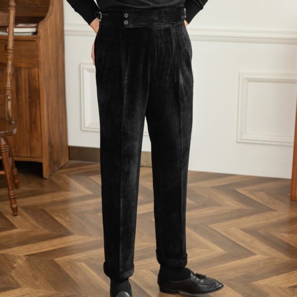 High Waist Corduroy Trousers Pant P0038 - Image 5