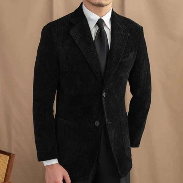 Corduroy Men Suit Jacket Men Wedding P0007 - Image 2