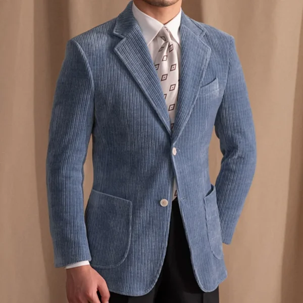 Corduroy Men Suit Jacket Men Wedding P0007 - Image 4