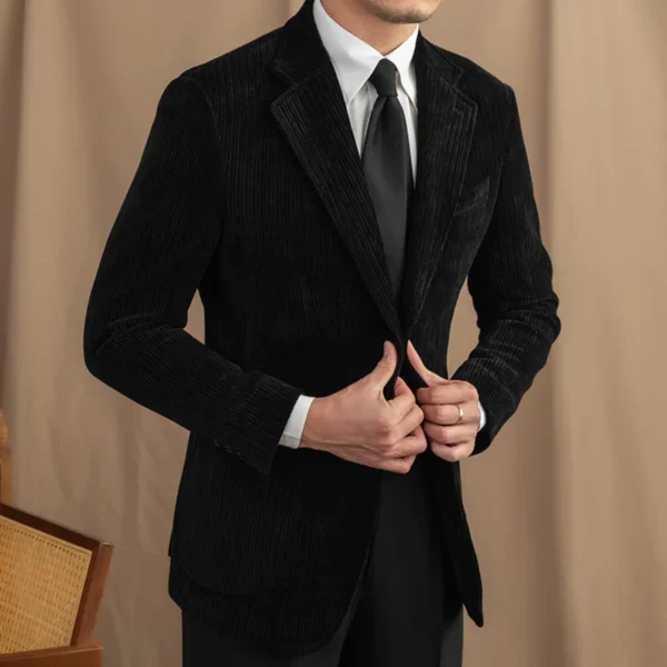 Corduroy Men Suit Jacket Men Wedding P0007 - Image 5